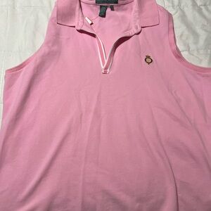 Ralph Lauren Pink Sleeveless Polo Tank